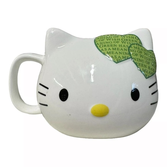 Hello Kitty RARE Green Wish Green Bow Mug - Picture 4 of 7
